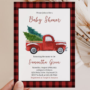 Christmas Baby Shower Invitation