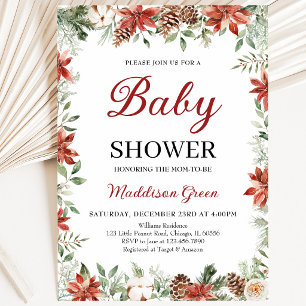 Christmas Baby Shower Invitation