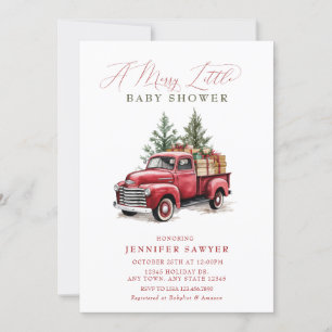 Christmas Baby Shower Invitation