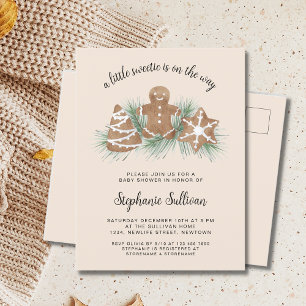 Christmas Baby Shower  Invitation Postcard