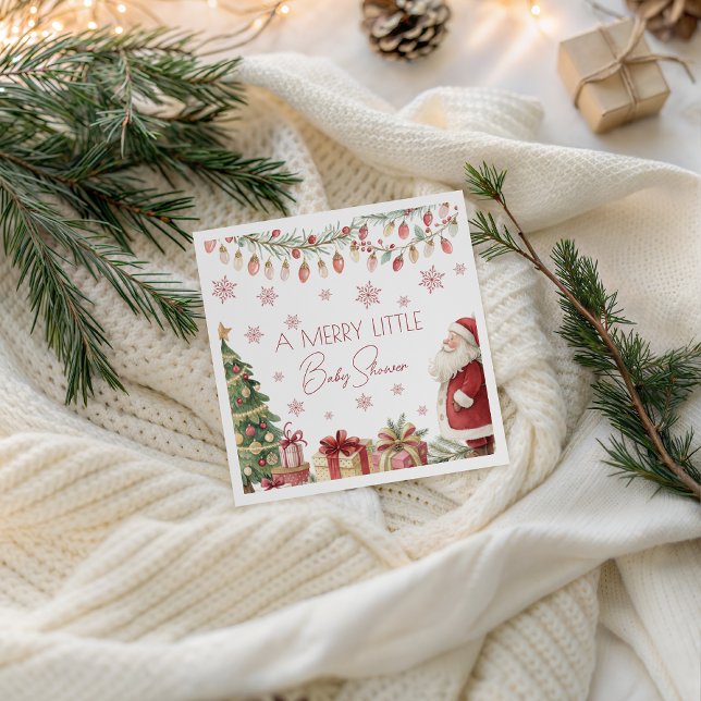 Christmas Baby Shower Napkin (Creator Uploaded)