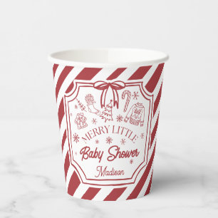 Christmas Baby Shower Paper Cups