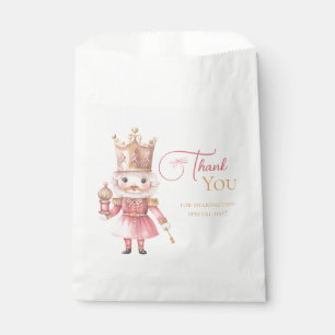 Christmas Baby Shower Pink Nutcracker Favour Bags