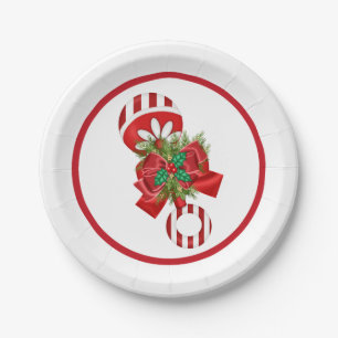 Christmas Baby Shower Rattle Paper Plate