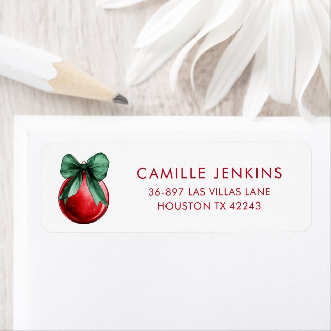 Christmas Baby Shower Return Address (Insitu)