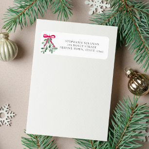 Christmas Baby Shower Return Address