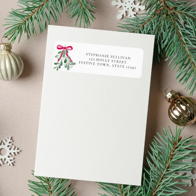 Christmas Baby Shower Return Address  (Creator Uploaded)