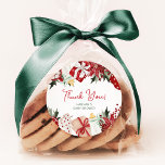 Christmas Baby Shower Thank You Favour Classic Round Sticker<br><div class="desc">Sprinkle some festive cheer with our Adorable Watercolor Christmas Baby Shower Thank You Favours - Round Stickers! The perfect touch for your holiday-themed baby shower. Exude warmth and gratitude with these rich watercolor hues. A heartwarming way to say 'Thanks' that won't be forgotten!</div>