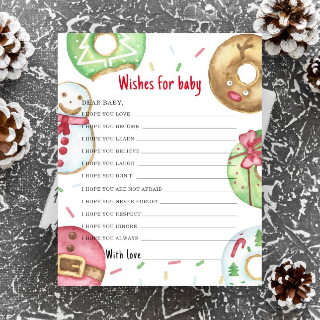 Christmas baby shower Wishes for baby (Creator Uploaded)