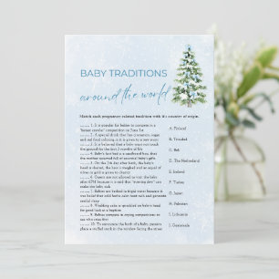 Christmas Baby Traditions Around The World Game Invitation
