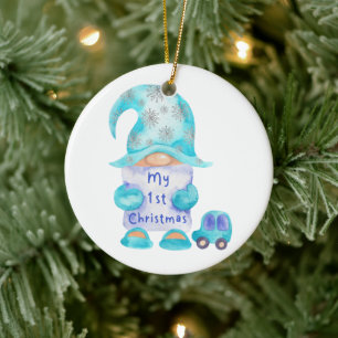 Christmas Baby's First Christmas Gnome Ornament