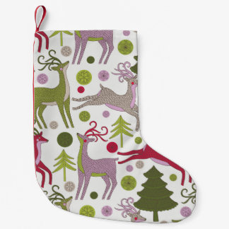 Christmas Background: Festive Season Design Small Christmas Stocking