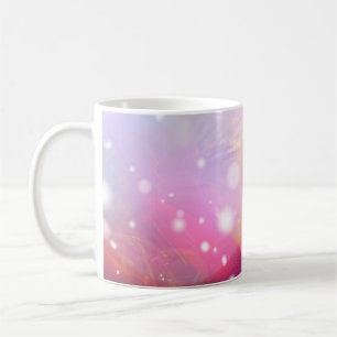 Christmas background with bokeh lightabstract, bac coffee mug