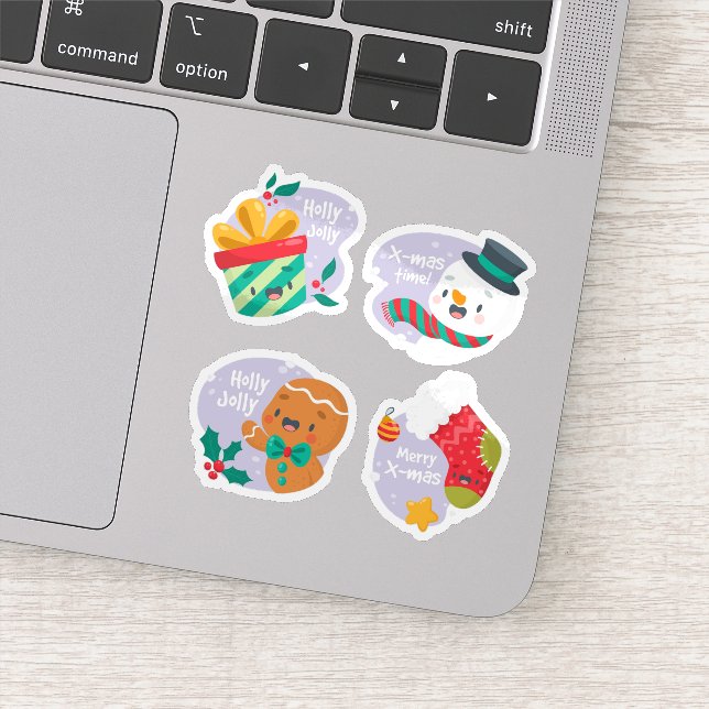 Christmas badge sticker collection  (Detail)