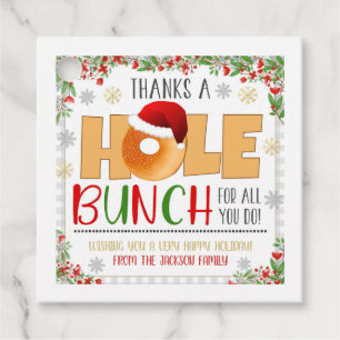Christmas Bagel Gift Tag