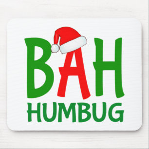 Christmas bah humbug ebenezer scrooge Design Mouse Mat