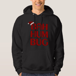 Christmas Bah Humbug Shirt-Xmas Humbug Santa Hat Hoodie