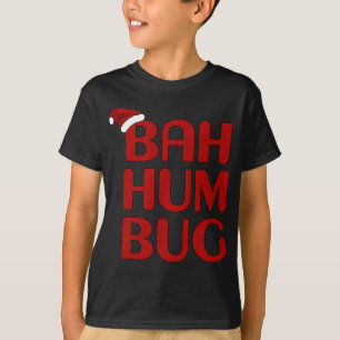 Christmas Bah Humbug Shirt-Xmas Humbug Santa Hat T-Shirt