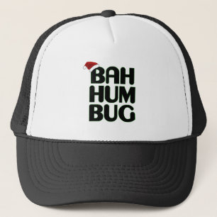 Christmas Bah Humbug Sweatshirt-Xmas Humbug Santa  Trucker Hat