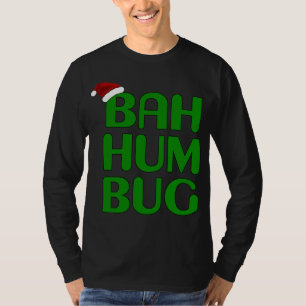 Christmas Bah Humbug Xmas Humbug Santa Hat T-Shirt