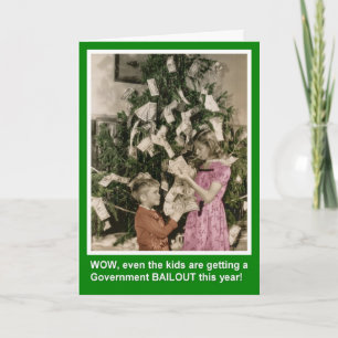 Christmas Bailout for Kids Holiday Card