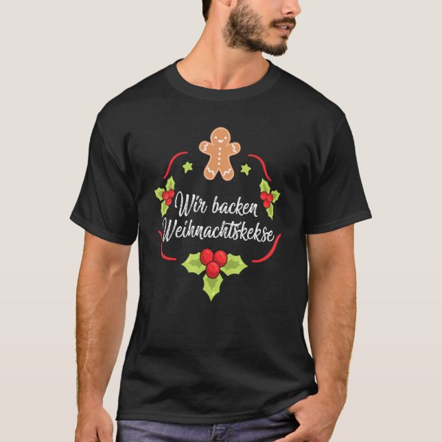 Christmas Bakery Biscuits Baking T-Shirt (Front)