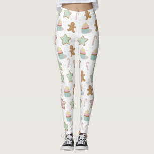 Christmas Bakery Treats Pattern Leggings