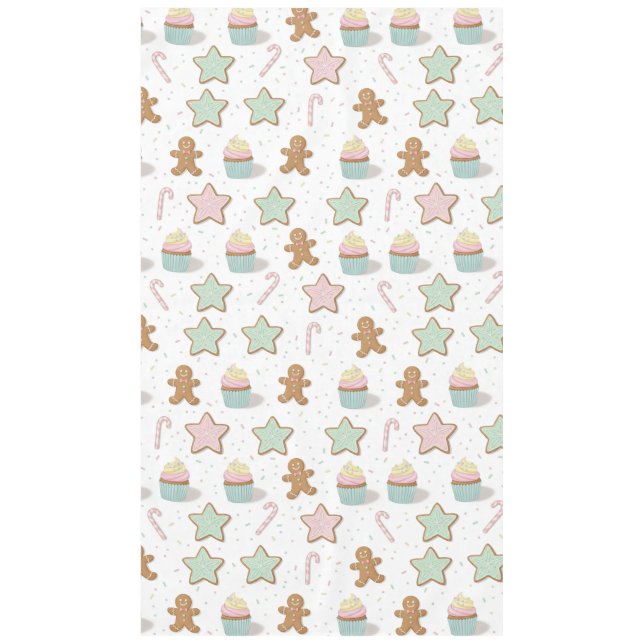 Christmas Bakery Treats Pattern Tablecloth (Front)