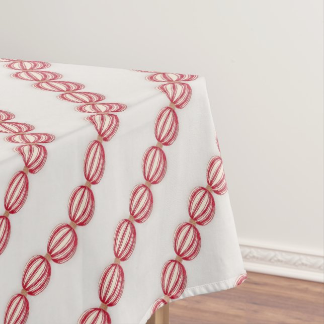 Christmas Baking Ball garland design Tablecloth (In Situ)