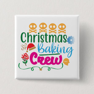 Christmas Baking Crew-81603 15 Cm Square Badge