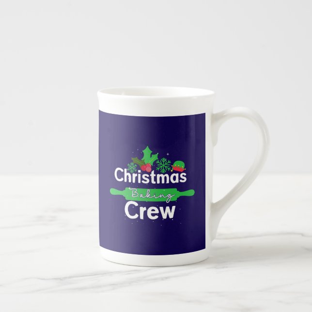 Christmas Baking Crew-86543 Bone China Mug (Right)