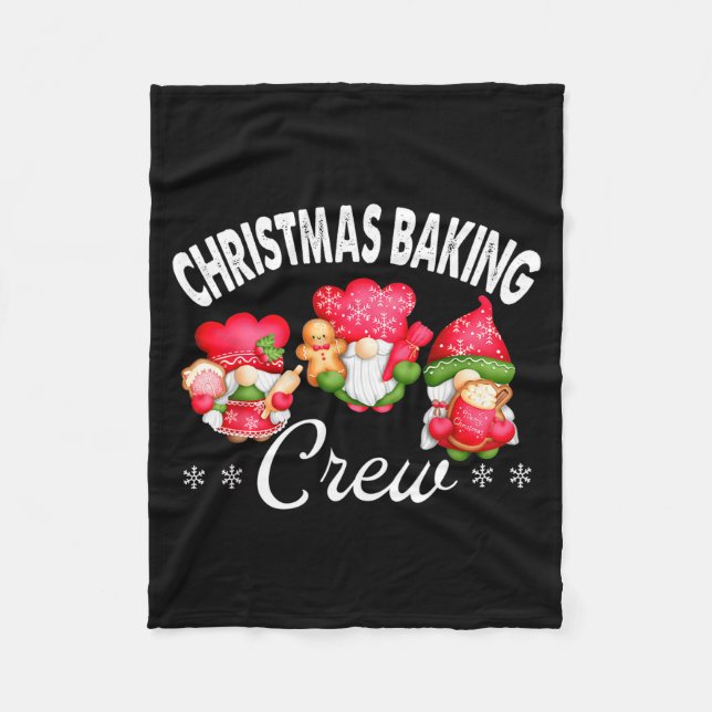 Christmas Baking Crew Bakers And Christmas Baking  Fleece Blanket (Front)