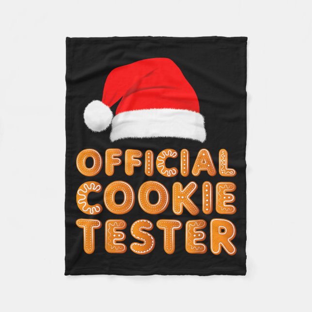 Christmas Baking Crew Cookie Tester Xmas Pajamas  Fleece Blanket (Front)