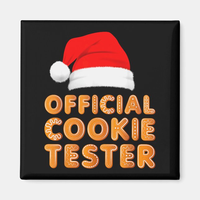 Christmas Baking Crew Cookie Tester Xmas Pajamas  Magnet (Front)