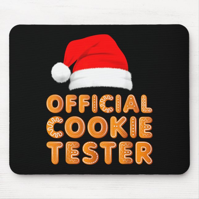 Christmas Baking Crew Cookie Tester Xmas Pajamas  Mouse Mat (Front)