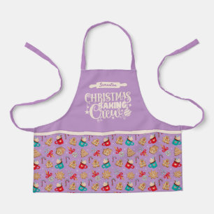 Christmas Baking Crew Cookies Lavender Small Apron