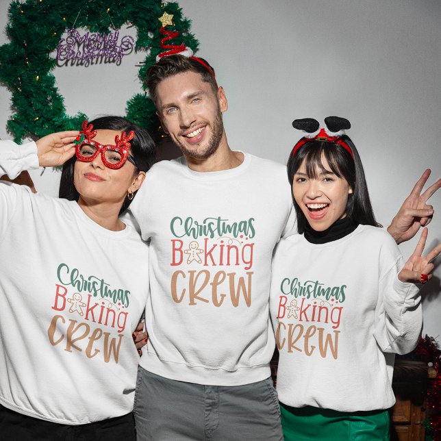 Christmas baking crew Funny Christmas T-Shirt  (Baking spirits bight Funny Christmas T-Shirt)