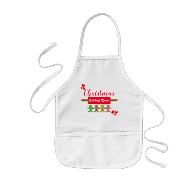 Christmas Baking Crew Kids Apron (Front)
