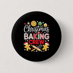 Christmas Baking Crew Shirt Christmas Cookie Men W 6 Cm Round Badge