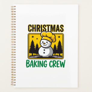 Christmas Baking Crew Snowman Holiday Design Planner