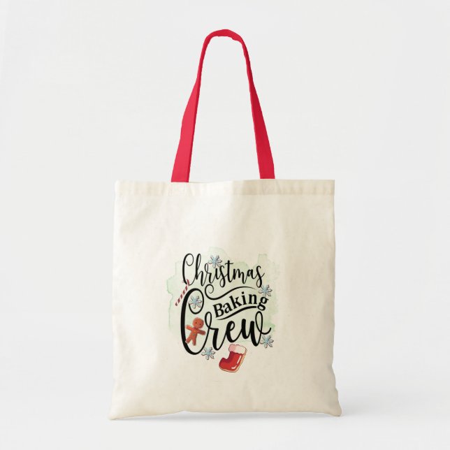 Christmas Baking Crew Tote Bag (Front)
