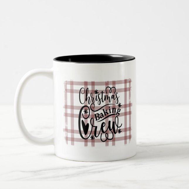 Christmas Baking Crew Two-Tone Coffee Mug (Left)