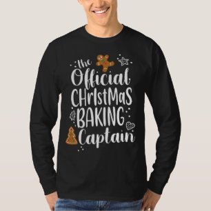 Christmas Baking Gingerbread Cookie Captain Team C T-Shirt