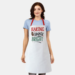 Christmas Baking Spirits Bright Apron