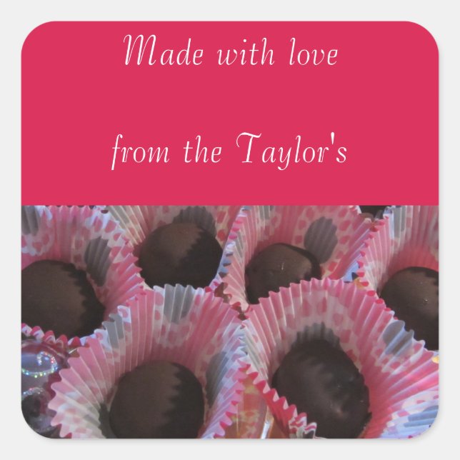 Christmas Baking Square Sticker (Front)