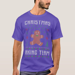 Christmas Baking Team Funny Ugly Christmas Gingerb T-Shirt