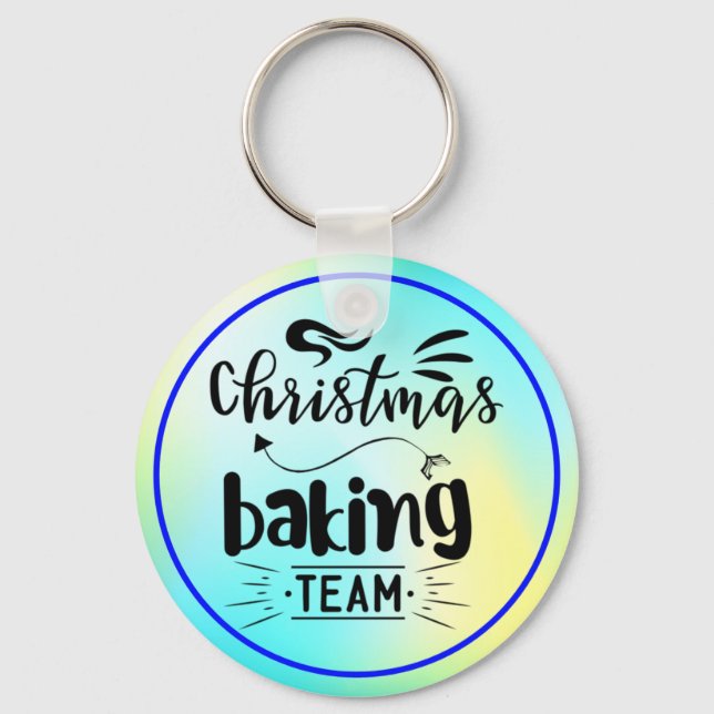 Christmas Baking Team Key Ring (Front)