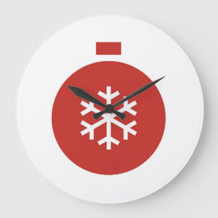 Christmas Ball Large Clock