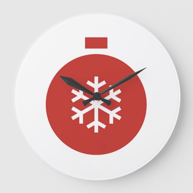 Christmas Ball Large Clock (Front)