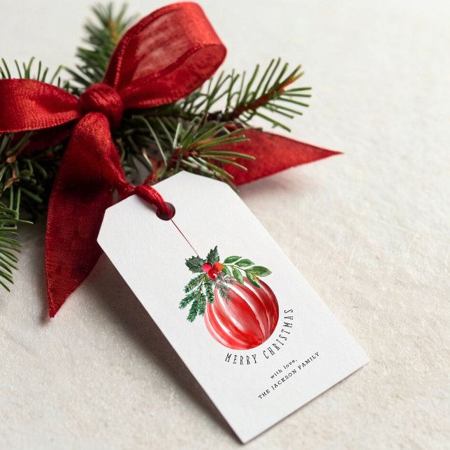 Christmas Ball Merry Christmas  Gift Tags (Creator Uploaded)